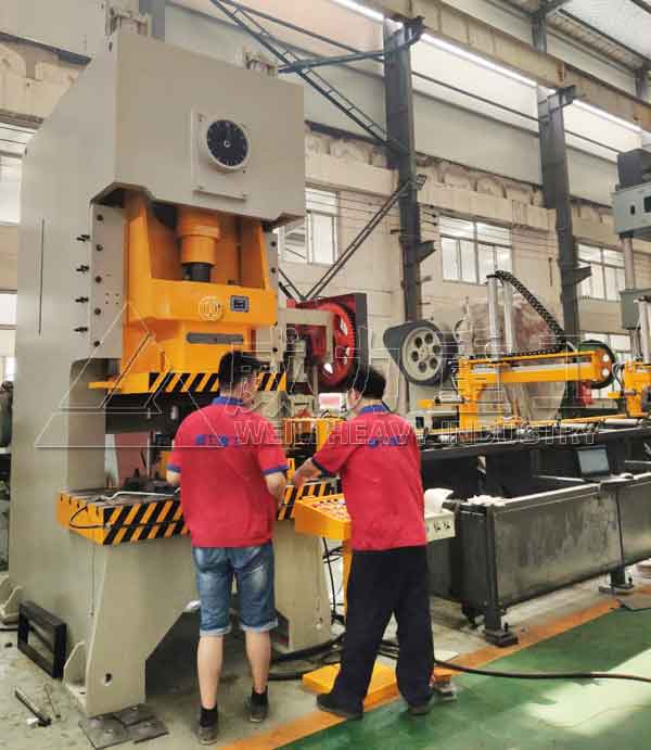 200噸氣動沖床錨桿托盤生產線